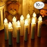 Flameless Candles、TurnRaiseリアルワックスピラーLEDフレイムレスキャンドルwithリモートコントロール&タイマー用ウェディングパーティー誕生日デコレーション