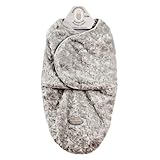 Baby's Small Rose Motif Swaddle Bag for 0-3 Months By Blankets And Beyond Gray by Blankets and Beyon