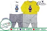 【子供服】 Caldia (カルディア) 天竺ロボットサガラ刺繍Tオール 70cm，80cm A52700