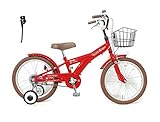 ROLLING RINGS 片足スタンドセット BMXタイプ 16インチ フェンダー付 ワイヤーバスケット 幼児車 子供用自転車ジュニアキッズ ユニセックス ローリTEP 16インチ レッド+stan