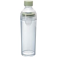 HARIO(ハリオ) フィルターインボトル ポータブル スモーキーグリーン 樹脂製 縦横 400ml 茶こし付き プレゼント ギフト 贈り物 FIBP-40-SG