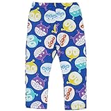 2016年 秋冬 アンパンマン 手描き風フェイスプリント ストレッチロングパンツ ANPANMAN ブルー◇95cm