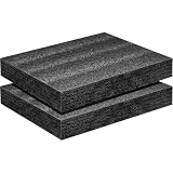 RekiLife ブロッククッション 緩衝材 ポリエチレン スポンジ ブラック 40cm ×30cm ×4cm (2枚)