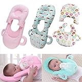 ハンズフリー授乳クッション ベビーグッズ哺乳瓶ホルダー 哺乳瓶支持 赤ちゃん授乳枕 男女兼用 赤ちゃん授乳枕 赤ちゃん枕 育児グッズ出産祝い 全4色 (狐)