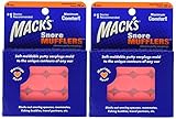 Macks Pillow Soft シリコン耳栓 6ペア NRR22 #2866 オレンジ