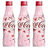 コカ・コーラ スリムボトル 桜デザイン 250ml 缶 ×3本