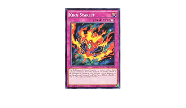 Amazon Co Jp 遊戯王 英語版 Tdil En070 King Scarlet キング スカーレット ノーマル 1st Edition ホビー 通販