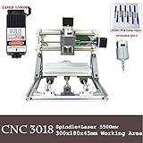 Mini Diy CNC3018 +5500 mw Laser GRBL control,3Axis pcb pvb Milling machine,Wood Router Engraver CNC 