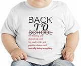 Back To School Slogan オーガニックベビーTシャツ 12 - 18 Months