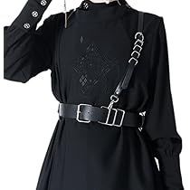 ★パンク・ゴシックロングベスト★ Amazon | [RomelCheo] ゴシックパンク刺繍ロングベスト デザイン