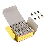 Baosity 100点セット　ガラス管　速断 ヒューズ　6x30mm　クイックブロー　250V　過電流保護　全7種 - 8A