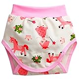 ARABOYO-ショーツ　キッズ　ガールズ　パンツ　下着　子供用　女の子　ブリーフ　クロールズボン 動物のパターン 可愛い　リボン　フリル　ドット柄　インナー　綿　肌着　女児　ブリーフショーツ (0-