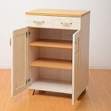 キッチンキャビネット フレンチカントリーデザインのキッチン収納 幅60