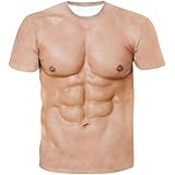 Josenap 筋肉タトゥープリントTシャツ男性半袖3Dデジタル印刷Tシャツ