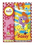 Sassy プリント・フェイス&ウォッシュタオルセット ピンキードット&アクアフレンズ/SA1151【お風呂・プール】【ギフト】NZSA93204
