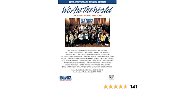 Amazon Co Jp We Are The World The Story Behind The Song th Anniversary Special Edition 30周年記念ステッカー付 Dvd Dvd ブルーレイ マイケル ジャクソン ライオネル リッチー スティーヴィー ワンダー レイ チャールズ ボブ ディラン