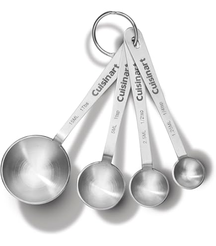 Amazon | Cuisipro Stainless Steel Measuring Spoon Set by Cuisipro