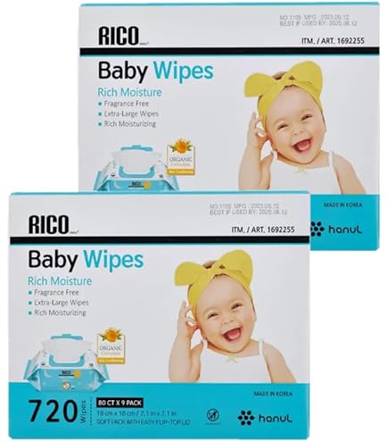 Amazon.co.jp: コストコ RICO 赤ちゃん用 おしりふき 900枚 無香料