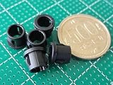 SK-8　配線孔キャップ　プラスチック・黒　内円直径φ6mm ケース穴8mm　ケース全径9mm　５個入＜yjp-0558＞