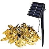 Outdoor Solar Power Decorative String Lights Anko 30 LED 20 ft Water resistant Moon Shape Light for 