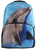 Animal FaceTM 3D Animals Dolphin Backpack 3D Deep Stereographic Felt Fabric [並行輸入品]
