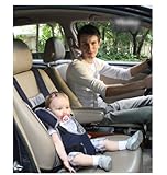 【ネイビーボーダー】チャイルド保護　簡易型　チャイルドシールド　持ち運びに便利　簡単　脱着　チャイルドシート　子供　座席　どこでもチェアシート　ベビーチェア