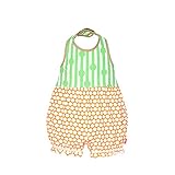 (バルーン ビブパ) BALLOON BIBPA ベビー服 ロンパース 70-90 [グリーン×オレンジ] [B-502-GROR]