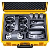 Lykus Titan AT200 防水ケース(イエロー) DJI Avata 2 コンボ、DJI FPV送信機 3、DJI Goggles 3 と DJI RC Motion 3 に適用、最大でバッテリー7個を収納可能【ケースのみ】