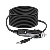 12V DC車のシガーライターVBESTLIFE シガーライター電源プラグアダプタ 3m 18awg純銅線コア 10A電流出力 高温抵抗 LEDライト付 ワックスを掛けるマシン/インフレータブルポンプ