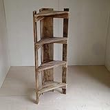 リサイクルウッド　コーナーラック4段