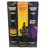 Gonesh Incense Sticks Halloween Holiday Traditions 12パック