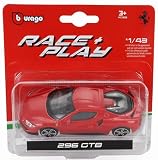 ブラーゴ フェラーリ 1/43 ミニカー FERRARI 296 GTB (レッド) [並行輸入品]