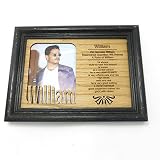 William, Name profile personalized picture frame size 7 x 5 , inset 4 x 3 oak solid wood, made in am