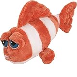 Suki Gifts Li'L Peepers Sealife Creatures Ringer Clown Fish Soft Boa Plush Toy (Orange/ White) by Su