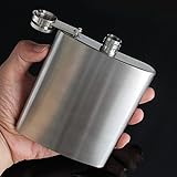 7oz stainless liquor flagon retro rum whiskey alcohol pocket