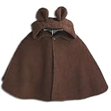 【くま】着ぐるみ フード付き マント 【７０ｃｍ から ９０ｃｍ】 ベビー ブラウン ケープ 防寒