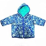 KID BOW キッドバウ キルティングリバーシブル中綿ジャケット ブルー 80cm