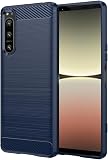 【Hbcnxny】Xperia 5 IV/SOG09/SO-54C/A204SO XQ-CQ44 ケース 対応 耐衝撃 スマホケース 炭素繊維くて柔らかい TPU（ブラック）滑らかで快適な肌触り ショック おしゃれ ソニー エクスペリア5iv ドコモso54c ソフトバンクa204so 楽天モバイルxqcq44 エクスペリア5 4 ソニーxperia5iv 黒