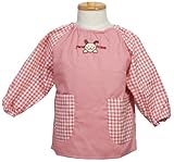 幼児用子供用スモック（サッカーボール・ワンちゃん） 100cm110cm120cm 男児・女児・幼稚園・保育園・保育所 (120, ワンちゃん赤)