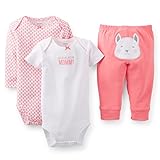 Carter's （カーターズ）ロンパース＆パンツ 3点セット:3-Piece Bodysuit & Pant Set 18M (78-83cm) 正規タグ保証