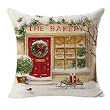 クリスマス枕ケース、Lucaソファベッドホーム装飾フェスティバル枕カバークッションカバー 45cm*45cm