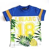リトルベアークラブ　LITTLE BEAR CLUB　袖メッシュパイナップルTシャツ (80cm)