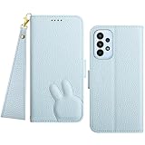 Grandoin Samsung Galaxy A53 5G ケース 手帳 SCG15 手帳型 ケース ギャラクシーA53 ケース 手帳型 マグネット SC-53C 手帳ケース Galaxy A53 5G カバー手帳型 携帯カバー SCG15 スマホケース ギャラクシーA53 ケース手帳型 財布型 耐衝撃 ギャラクシーA53 ケース 手帳型 内蔵マグネット SCG15 - 青い