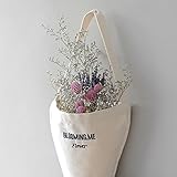 【Blooming＆me】フラワーデザイナー推薦 ドライフラワーや造花 観葉植物にも インテリア 持ち運びも便利 オリジナル フラワーデコレーションエコバッグ ECO BAG [並行輸入品]