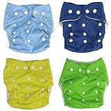 Baby Cloth Diaper Breathable Adjustable Snap Washable Reusable for Kids Boys by COFFLED
