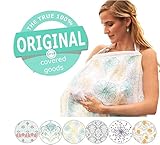 terveテルヴェ ムレない 授乳ケープ 汗っかきの赤ちゃんに優しい 綿100%　ガーゼ 生地 ワイヤー入り 収納袋付き(Alexandria-c)