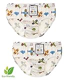 【あるこんたるこん】コットン100％ ベビー ブリーフ エディ キッズ ジュニア 男の子 パンツ ２枚セット (130)