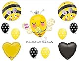 Mama to beeベビーシャワーBalloons Decorations Supplies Momma Bumblebee by Anagram