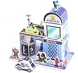 桜の雪 3D立体パズル DIY積み木 子供用 大人用 男女共用 5種類 (警察局)