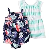 カーターズ Carter's/ 2パックドレス&ロンパースセット ブルー ワンピース 12ヶ月【並行輸入】